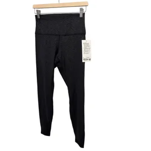 Lululemon Align High-Rise Pant Size 8 Aqueous Emboss Black 28" NWT thumbnail 7