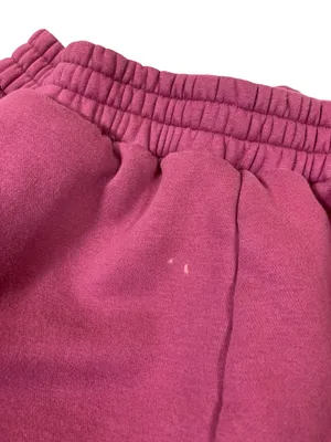 Comfrt Burgundy Sweatpants L Wide Leg Oversized Fleece Lounge Athleisure thumbnail 2