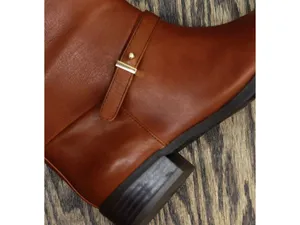 NWT On 34th Womens Firesse Riding Boots 10019685500 Cognac Leather Brown 6.5\M thumbnail 11
