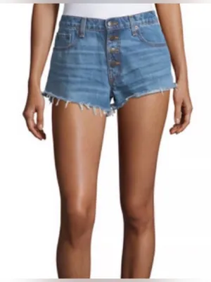 Veronica Bread‎ blue denim cute off shorts size 27 thumbnail 1