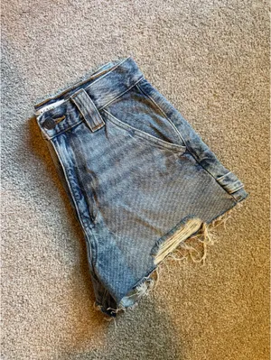 PacSun Denim Ripped Carpenter Shorts thumbnail 3