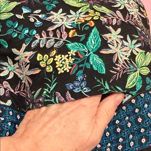Anthropologie ett:twa Tropical Print Wide-Leg Pants -‎ large thumbnail 5