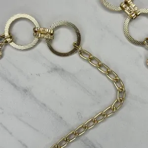 Textured Gold Chain Belt Circle Lattice XS/S ✨ thumbnail 9