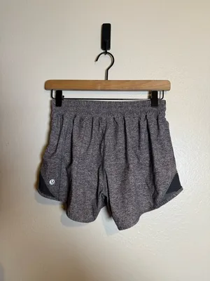 Lululemon Hotty Hot Short II *Long 4" Heather Lux Multi‎ Black thumbnail 3