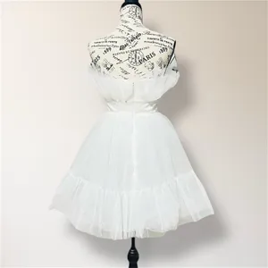 Katie May Elle‎ XS Ivory Tulle Strapless Mini Dress Ruffle Bridal Wedding Guest thumbnail 4