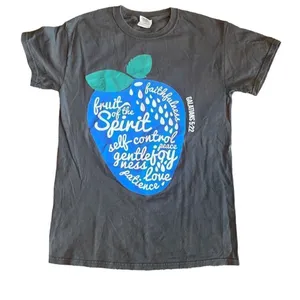 Gildan Heavy Cotton Women's Gray Crew Neck Short-Sleeve T-Shirt Size S‎ thumbnail 1