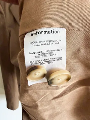 Reformation Major Camel Blazer Size S thumbnail 7