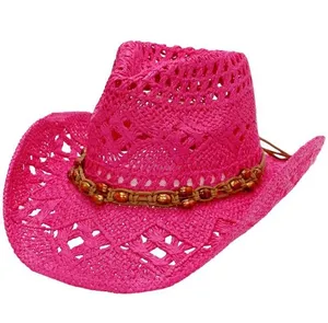 Hot Pink Beaded Cowboy Hat thumbnail 1