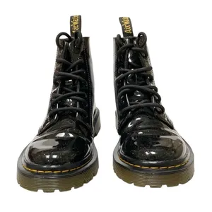 Dr. Martens Luana Womens 5 Black‎ Coated Glitter High Top Ankle Lace Up Boots ￼ thumbnail 3