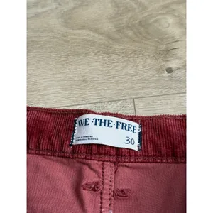 NWT Free People We The Free Risk Taker High Rise Straight Pants Corduroy size 30 thumbnail 3