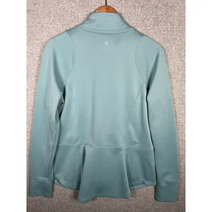 Layer 8 Medium Womens Zip Athletic‎ Top Long Sleeve Blue Golf Stretch Mock Neck thumbnail 12