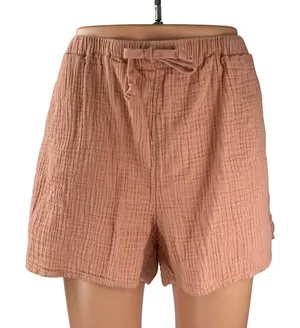 Aritzia Wilfred Free Women's Pink High Rise Lounge Summer Beach Leg Sail Short L thumbnail 1