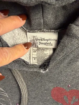 Disney women’s Gray Zip-Up Hoodie with Vintage Mickey Graphic thumbnail 2