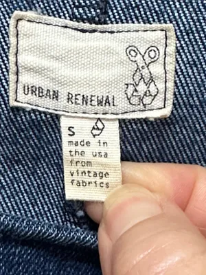NWOT Urban Renewal Denim Short Sleeve Tunic Dress with Front Pockets SIZE S thumbnail 2