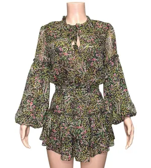 MISA LOS ANGELES Teya Mini Dress, Spring Bouquet, XS thumbnail 7