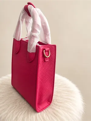New Magenta Pink Mini Tote Crossbody Bag thumbnail 3