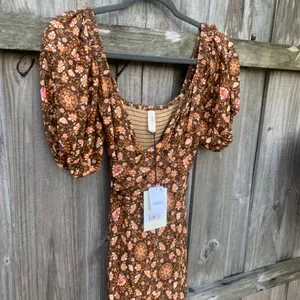 Free People - SPELL- Madame Peacock Sweetheart Maxi Dress In Coffee thumbnail 8