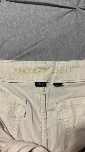 American Eagle Cargo Jeans stretch white thumbnail 2