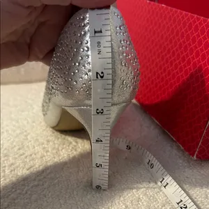 Kelly & Katie Glittering Silver Heels thumbnail 6