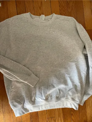 Gray Graphic Crewneck Sweatshirt - "Call Me When You Go A Phi" thumbnail 2