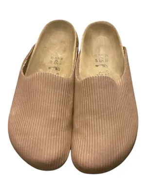 Birki’s by Birkenstock Ribbed Corduroy Suede Clogs Mules Taupe Brown | EU 38 US 7 thumbnail 2
