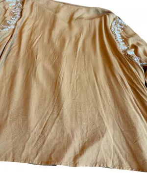Savanna Jane Yellow Embroidered Peasant Blouse Top Shirt Flowy Size 2X Women's thumbnail 12