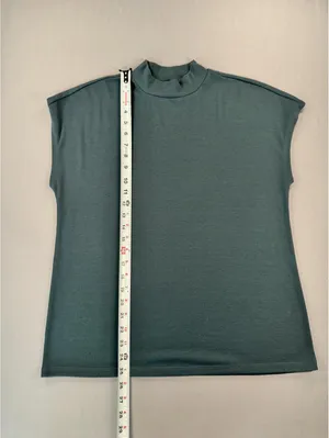 Ann Taylor | Large | Mock Neck Cap Sleeve Knit Top thumbnail 2