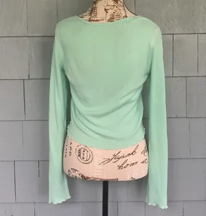 American Eagle Mint Waffle Henley thumbnail 2