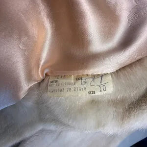 Sportowne Ultra Seal Faux Fur Coat Beige Jacket Women 10 Vintage Mobwife thumbnail 10