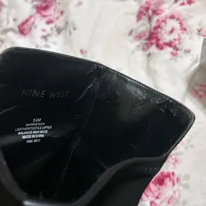 Nine West Black Leather Riding Boots thumbnail 7