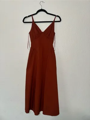 Express Rusty Orange Dress thumbnail 3