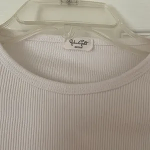 Brandy Melville John Galt White Long Sleeve Ribbed Round Neck Shirt Top thumbnail 2