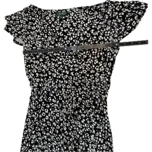 Lauren Ralph Lauren Faux Wrap Dress V-Neck Flutter Sleeve Side Ruching 8 thumbnail 10