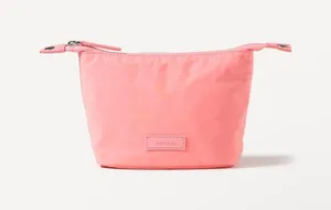 Athleta All About Small Cosmetic Pouch Mimosa Pink Makeup Bag thumbnail 1