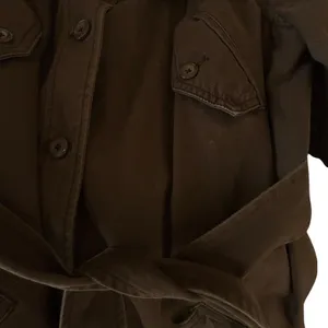Anthropologie M Jacket Anorak Trench Coat Field Jacket Cargo Brown Mid Length thumbnail 3