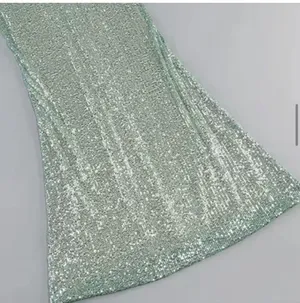 Sequin Halter V neck dress Green thumbnail 5