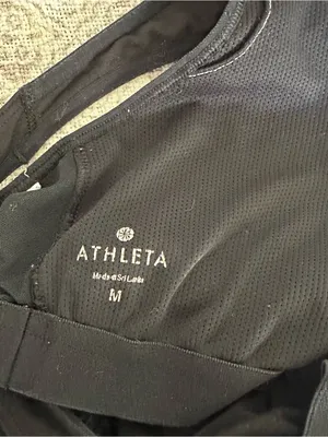 Athleta Black Racerback Training Tank Top thumbnail 4