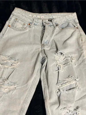S.O.N.G Light Blue Relaxed Ripped Jeans Size undefined thumbnail 2