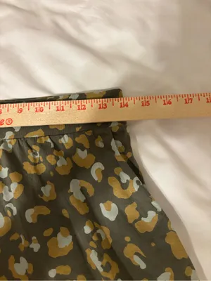 PACT Leopard Print Skater Skirt Organic Cotton Size M thumbnail 3
