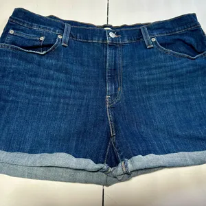 Levi's Dark Blue Jean Shorts thumbnail 1