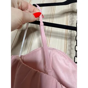 NWT Lulus Admirable Elegance Light Pink Pleated Bustier Maxi Dress Bridesmaid S thumbnail 9