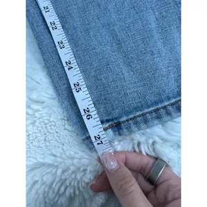 White Fox Boutique Jeans Size S Light Wash Straight Leg Denim thumbnail 5