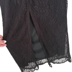 Windsor Black All Over Lace Sleeveless Maxi Dress Size Medium Fairy‎ Whimsigoth thumbnail 6
