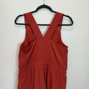 Athleta Savannah Jumpsuit Romper 4 Wide Leg Casual Current Red thumbnail 9