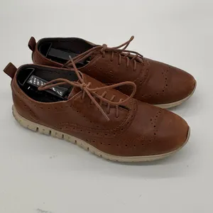 Cole Haan Zerogrand Wingtip Oxford Shoes Brown Leather Womens 8B thumbnail 4