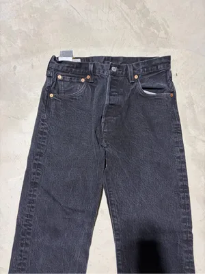 Levi Strauss Levi’s 501 premium black denim jeans 30x30 frayed thumbnail 5