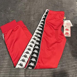 Kappa Track Pants Womens XSmall Red Elastic Waist Low-Rise Performance Pull On thumbnail 2