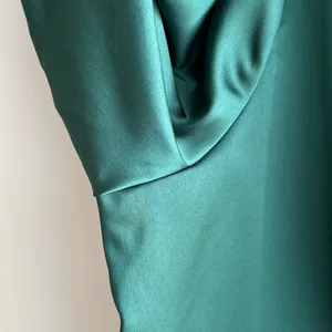 PrettyLittleThing The Emerald Green Satin Long Sleeve Wrap Dress, Size 1X thumbnail 13