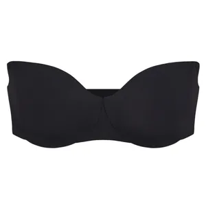 Skims Smoothing Intimates Strapless Bra 32B NWT Onyx Black + Removable Straps XC thumbnail 5