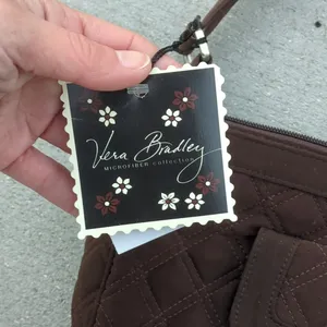 NWT Vera Bradley Espresso Quilted Shoulder Bag thumbnail 15